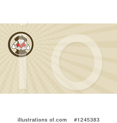 Royalty-Free (RF) Business Card Clipart Illustration by patrimonio - Stock Sample #1245383