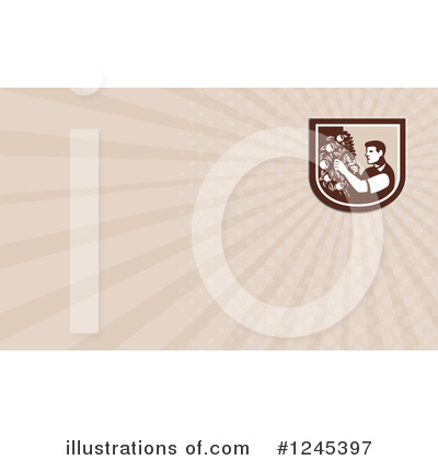 Royalty-Free (RF) Business Card Clipart Illustration by patrimonio - Stock Sample #1245397
