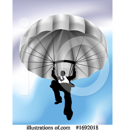 Parachute Clipart #1692018 by AtStockIllustration