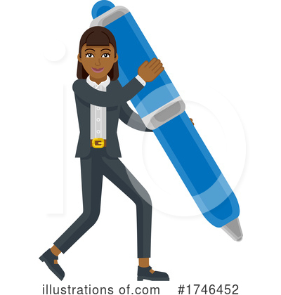 Business Woman Clipart #1746452 by AtStockIllustration