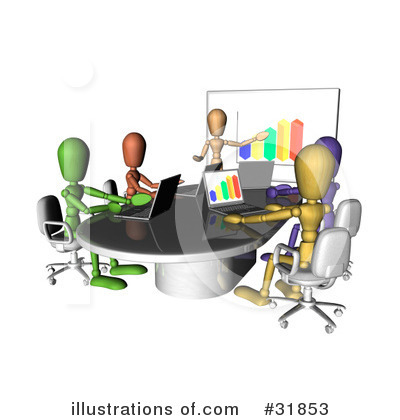 Meetings Clipart #31853 by AtStockIllustration