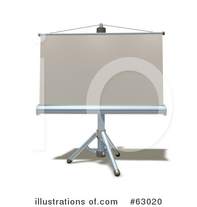 Projection Screen Clipart #63020 by AtStockIllustration