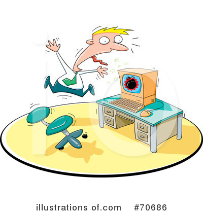 Computers Clipart #70686 by jtoons
