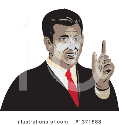 Royalty-Free (RF) Business Man Clipart Illustration by patrimonio - Stock Sample #1371683