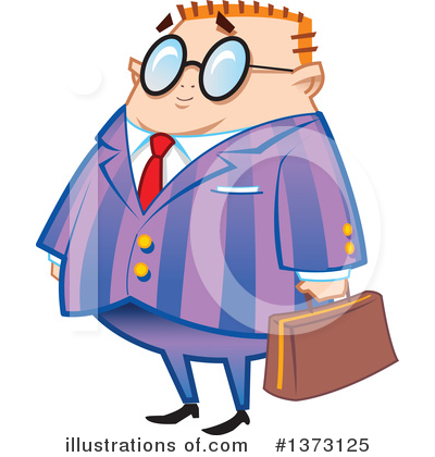 Royalty-Free (RF) Business Man Clipart Illustration by Clip Art Mascots - Stock Sample #1373125