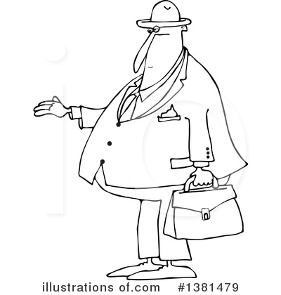 Royalty-Free (RF) Business Man Clipart Illustration by djart - Stock Sample #1381479