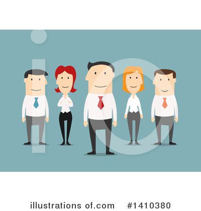 White Businessman Clipart #1410380 by Vector Tradition SM