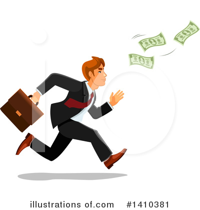 White Businessman Clipart #1410381 by Vector Tradition SM