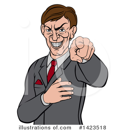 Royalty-Free (RF) Business Man Clipart Illustration by AtStockIllustration - Stock Sample #1423518