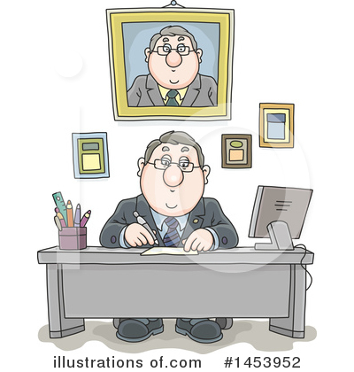 Royalty-Free (RF) Business Man Clipart Illustration by Alex Bannykh - Stock Sample #1453952
