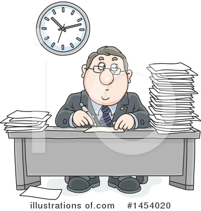 Royalty-Free (RF) Business Man Clipart Illustration by Alex Bannykh - Stock Sample #1454020