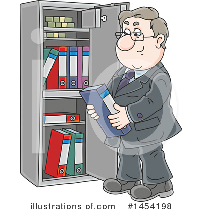 Royalty-Free (RF) Business Man Clipart Illustration by Alex Bannykh - Stock Sample #1454198