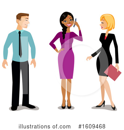 Royalty-Free (RF) Business People Clipart Illustration by peachidesigns - Stock Sample #1609468