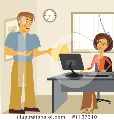 Office Clipart #1107310 by Amanda Kate