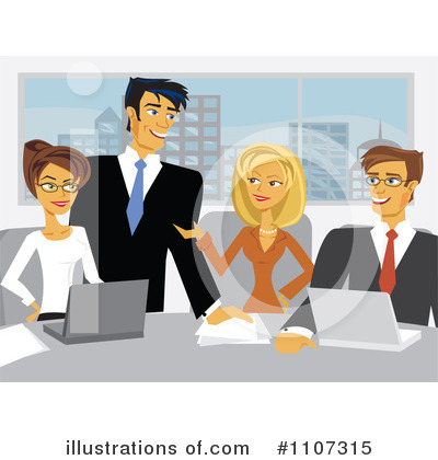 Royalty-Free (RF) Business Team Clipart Illustration by Amanda Kate - Stock Sample #1107315