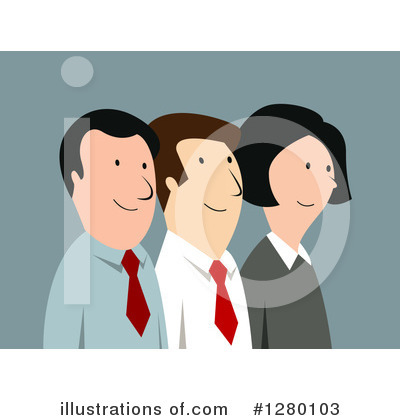 Royalty-Free (RF) Business Team Clipart Illustration by Vector Tradition SM - Stock Sample #1280103