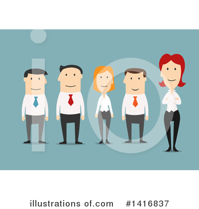 Business Team Clipart #1416837 by Vector Tradition SM