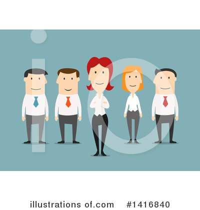 White Businessman Clipart #1416840 by Vector Tradition SM
