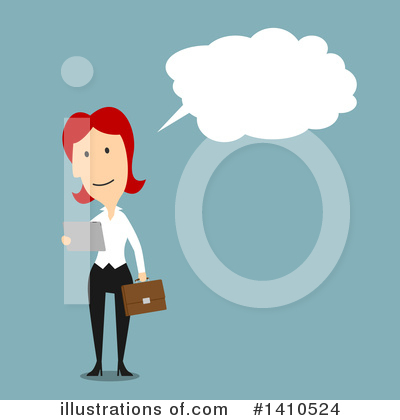 Royalty-Free (RF) Business Woman Clipart Illustration by Vector Tradition SM - Stock Sample #1410524