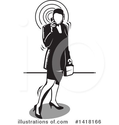 Businesswoman Clipart #1418166 by David Rey