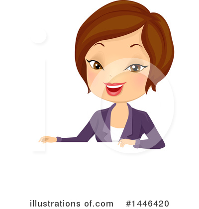 Royalty-Free (RF) Business Woman Clipart Illustration by BNP Design Studio - Stock Sample #1446420