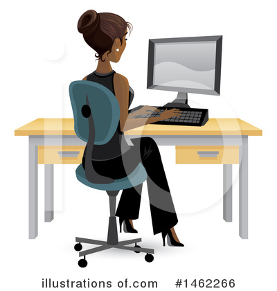 Royalty-Free (RF) Business Woman Clipart Illustration by Amanda Kate - Stock Sample #1462266