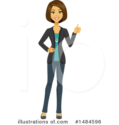 Royalty-Free (RF) Business Woman Clipart Illustration by Amanda Kate - Stock Sample #1484596