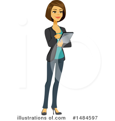 Royalty-Free (RF) Business Woman Clipart Illustration by Amanda Kate - Stock Sample #1484597
