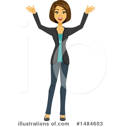 Royalty-Free (RF) Business Woman Clipart Illustration by Amanda Kate - Stock Sample #1484603