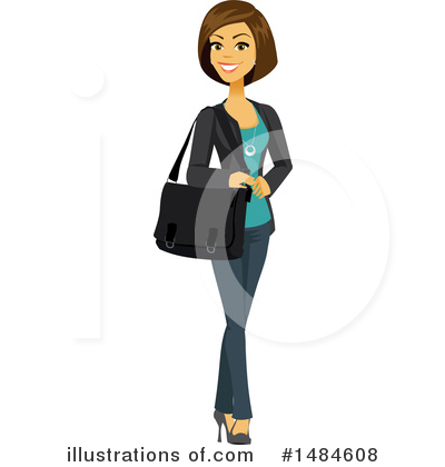 Royalty-Free (RF) Business Woman Clipart Illustration by Amanda Kate - Stock Sample #1484608