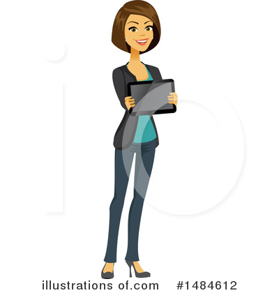 Royalty-Free (RF) Business Woman Clipart Illustration by Amanda Kate - Stock Sample #1484612