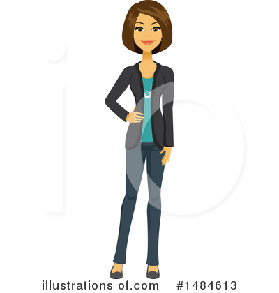 Royalty-Free (RF) Business Woman Clipart Illustration by Amanda Kate - Stock Sample #1484613