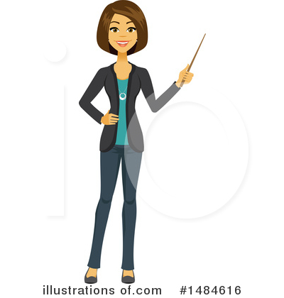 Royalty-Free (RF) Business Woman Clipart Illustration by Amanda Kate - Stock Sample #1484616
