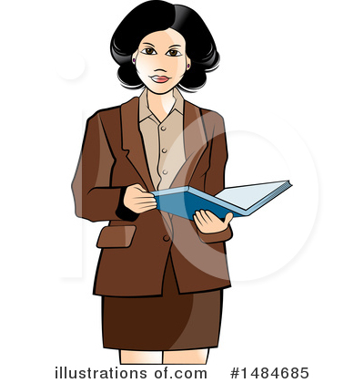 Royalty-Free (RF) Business Woman Clipart Illustration by Lal Perera - Stock Sample #1484685