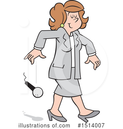 Royalty-Free (RF) Business Woman Clipart Illustration by Johnny Sajem - Stock Sample #1514007