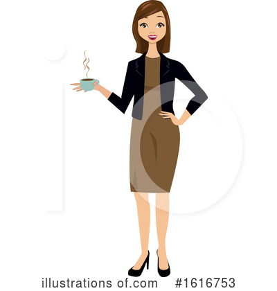 Royalty-Free (RF) Business Woman Clipart Illustration by peachidesigns - Stock Sample #1616753