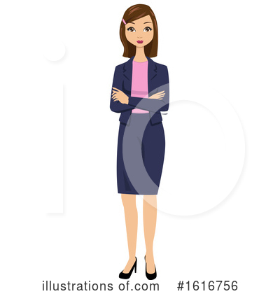 Royalty-Free (RF) Business Woman Clipart Illustration by peachidesigns - Stock Sample #1616756