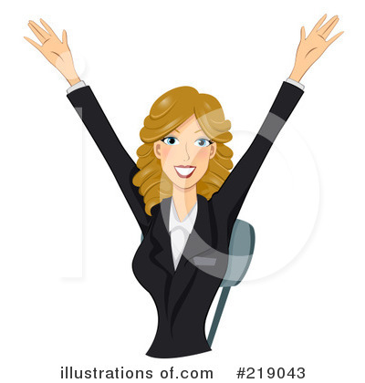 Royalty-Free (RF) Business Woman Clipart Illustration by BNP Design Studio - Stock Sample #219043