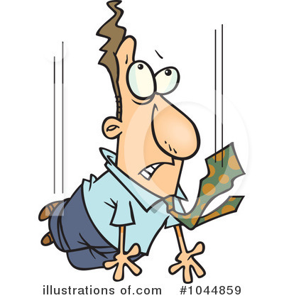 Royalty-Free (RF) Businessman Clipart Illustration by toonaday - Stock Sample #1044859