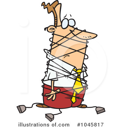 Royalty-Free (RF) Businessman Clipart Illustration by toonaday - Stock Sample #1045817