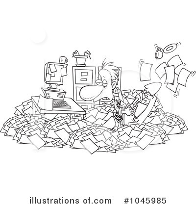 Royalty-Free (RF) Businessman Clipart Illustration by toonaday - Stock Sample #1045985