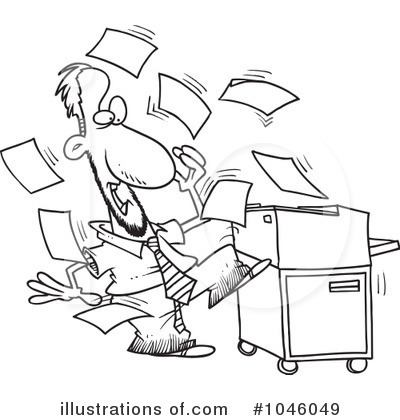 Royalty-Free (RF) Businessman Clipart Illustration by toonaday - Stock Sample #1046049