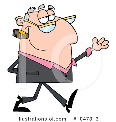 Royalty-Free (RF) Businessman Clipart Illustration by Hit Toon - Stock Sample #1047313