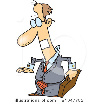 Royalty-Free (RF) Businessman Clipart Illustration by toonaday - Stock Sample #1047785