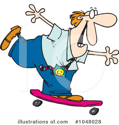 Skating Clipart #1048028 by toonaday