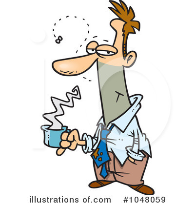 Royalty-Free (RF) Businessman Clipart Illustration by toonaday - Stock Sample #1048059
