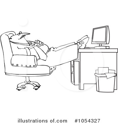 Royalty-Free (RF) Businessman Clipart Illustration by djart - Stock Sample #1054327