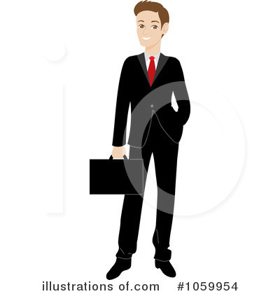 Royalty-Free (RF) Businessman Clipart Illustration by Rosie Piter - Stock Sample #1059954