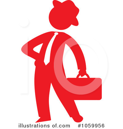 Royalty-Free (RF) Businessman Clipart Illustration by Rosie Piter - Stock Sample #1059956