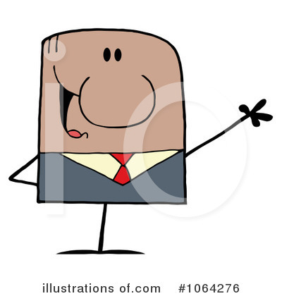 Royalty-Free (RF) Businessman Clipart Illustration by Hit Toon - Stock Sample #1064276
